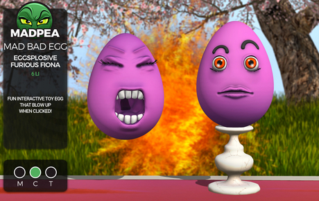 Second Life Marketplace - MadPea Mad Bad Egg Eggsplosive - Furious Fiona